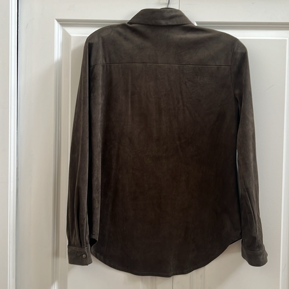 Zara Faux Suede Shirt - Picture 2 of 4